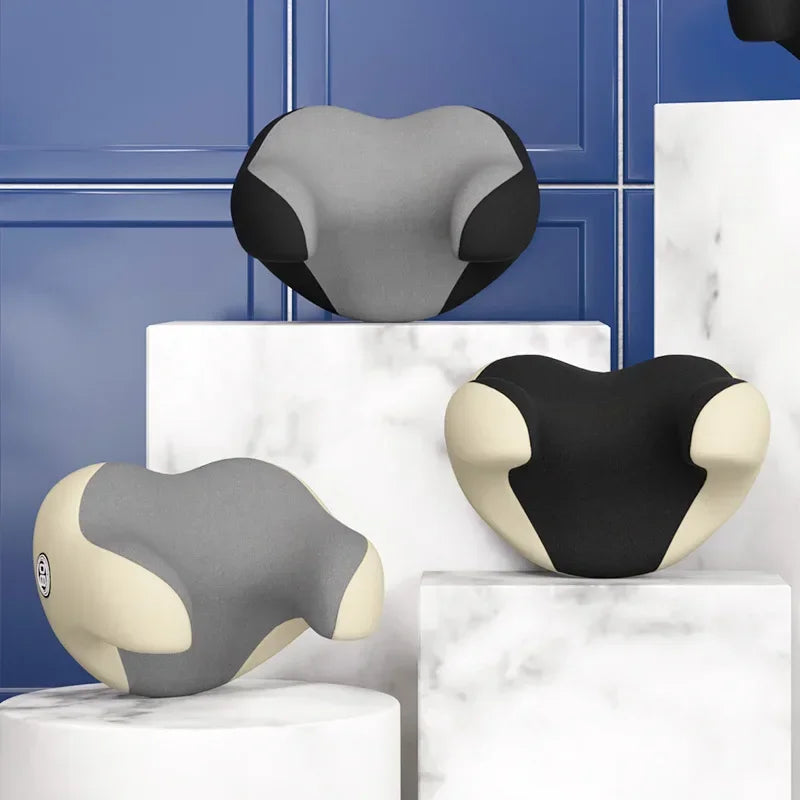 Car Pillows - Ergonomic U-Shaped Memory Foam Head & Neck Rest, Universal Auto Seat Headrest Protector, Interior Accessories