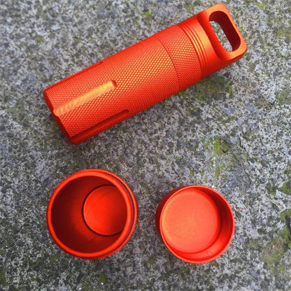 New Aluminum EDC Survival Kit – Waterproof Seal Bottle Capsule, Airtight Pill Case, Outdoor Tools Storage Container