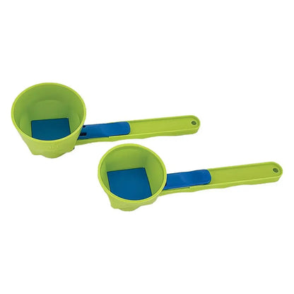 Creative No-Spill Measuring Spoon Funnel – Easy Refill Tool for Protein Powder, Sports Drinks & Baby Formula