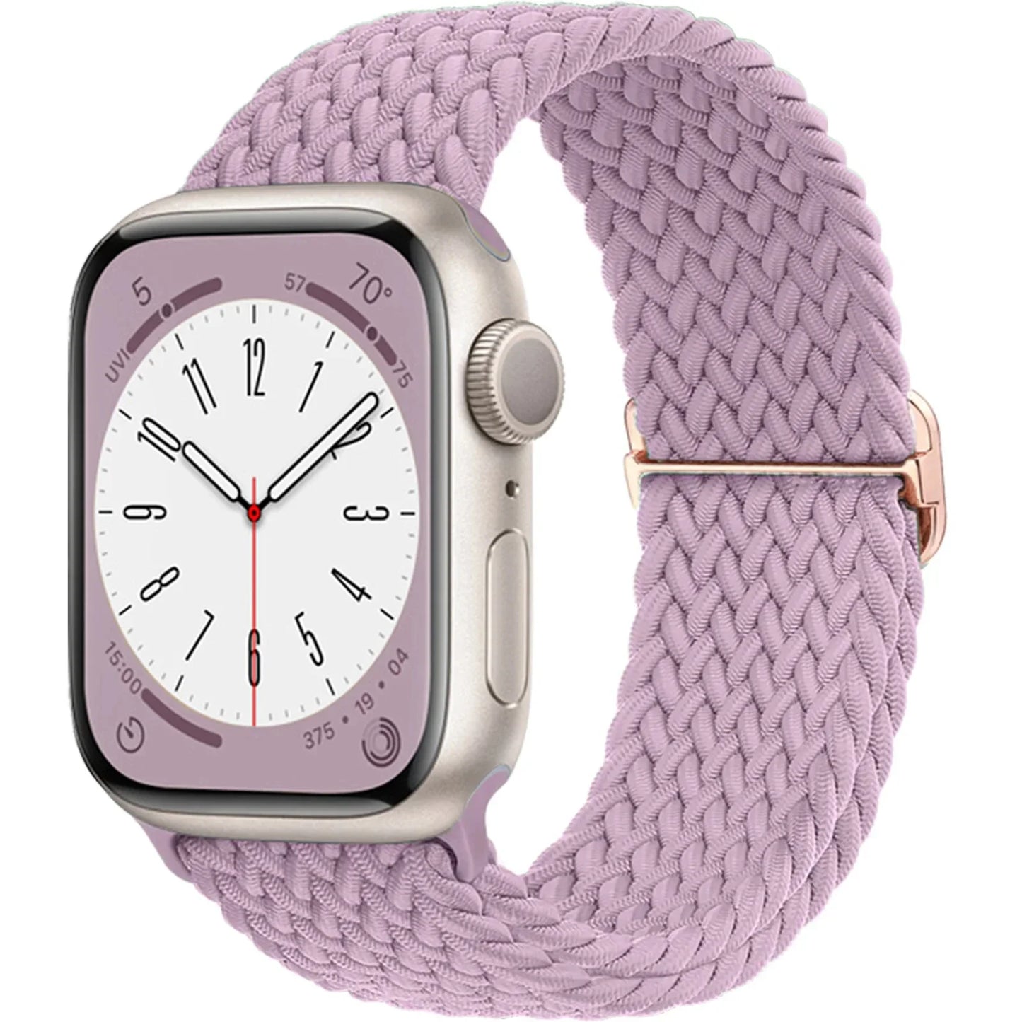 Elastic Braided Solo Loop Apple Watch Band – Adjustable Stretch Strap for Series SE, 5–11 & Ultra 3 (40mm–49mm)
