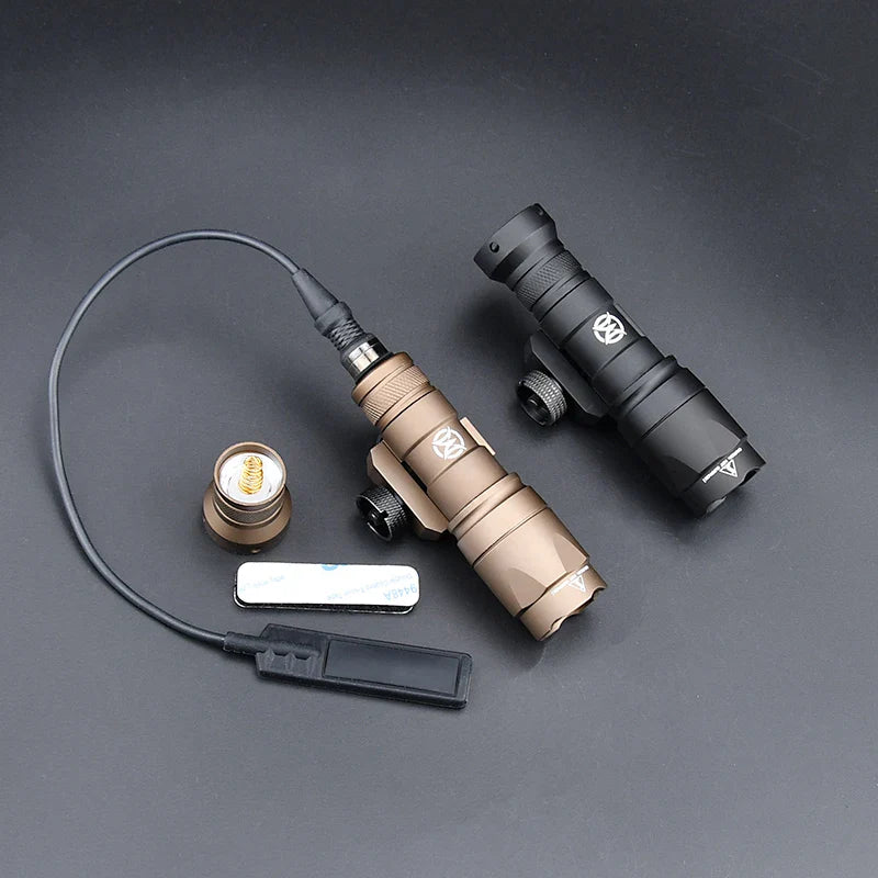 WADSN Airsoft M600C/M600/M300 Tactical Scout Light – AR15 Rifle LED Flashlight, Hunting Spotlight, 20mm Rail Mount