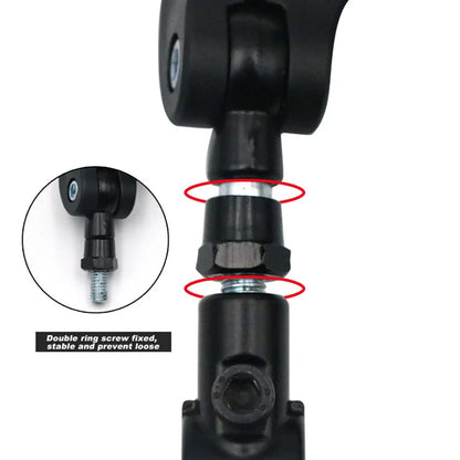 Adjustable Bicycle Rear View Mirror – Rotatable Handlebar Reflector with Wide-Angle Back Sight & Installation Tools