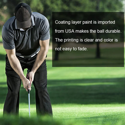 Original Hard Golf Balls – Two-Layer Ball for Beginners, Driving Range Practice & Training Aids