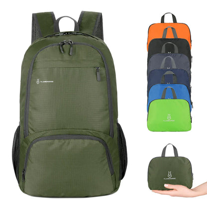 Lightweight Foldable Backpack - Waterproof Packable Daypack for Men & Women, Travel, Hiking, Outdoor Cycling & Camping Bag
