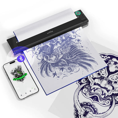PeriPage P90 Wireless Thermal Tattoo Stencil Printer – Includes 5pcs Free Transfer Paper