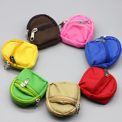 Labubu Doll Canvas Backpack – Cute Simulation Pet Bag for 15–17cm Dolls