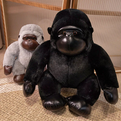 35/50/65cm Big Black Gorilla Plush Toy – Cute Stuffed King Kong Monkey for Birthday Gifts