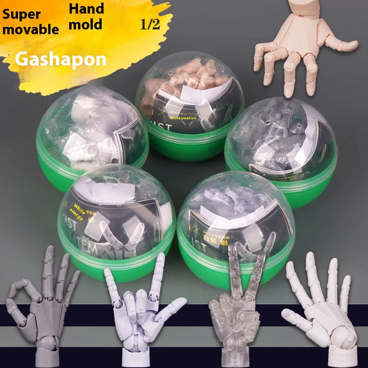 1/2 Palm Mini Articulated Action Figure – Movable Joint Anime Character Model for Artist Reference