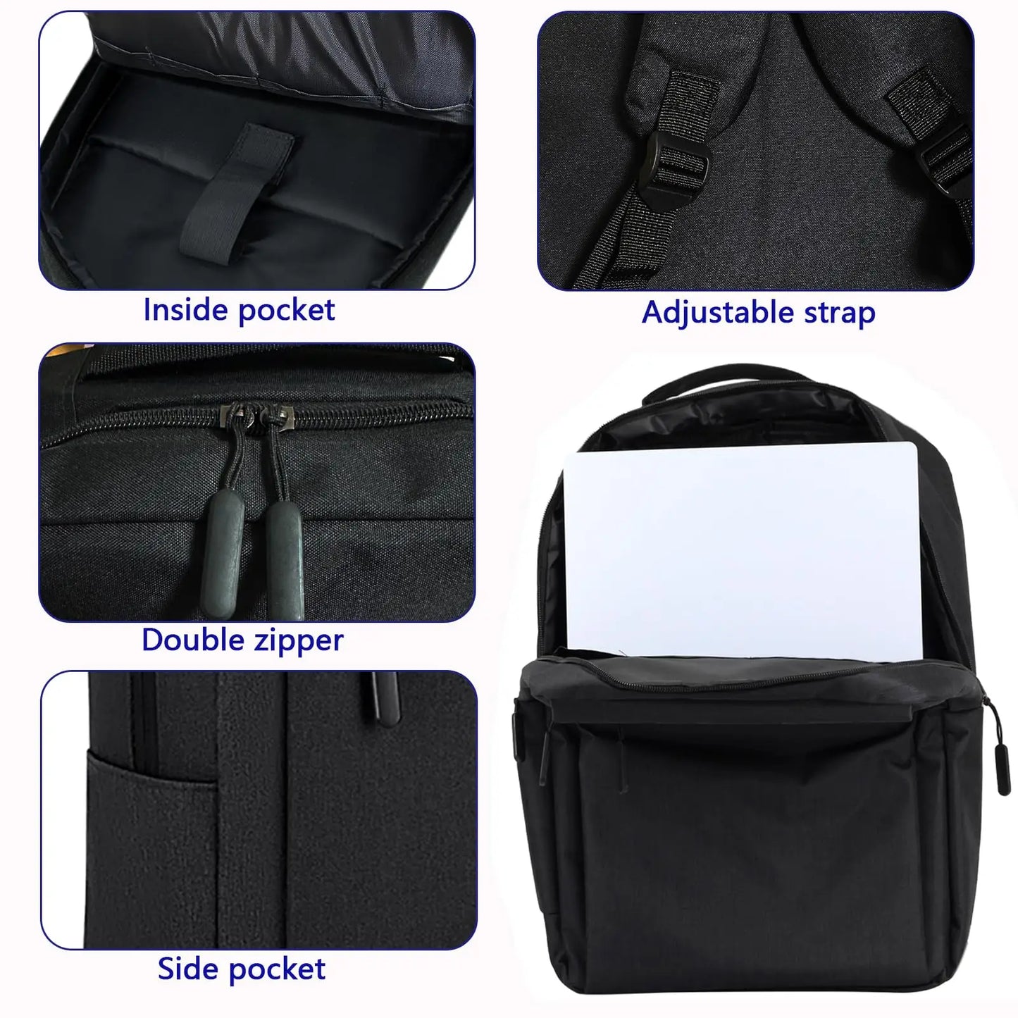 PS5 Gaming Travel Backpack – Protective Carrying Storage Case Bag for PlayStation 5 Console & Game Discs, Black Edition
