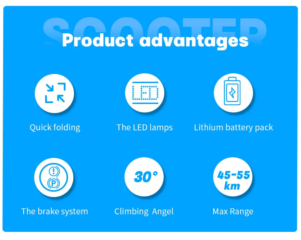 Adult Electric Scooter 48V 800W — EU/USA Warehouse, 13Ah-16Ah, Lightweight Long-Range 35-55km Kick Scooter