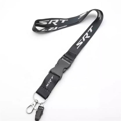 Black Neck Strap Lanyard – JDM Style Key, Phone & ID Card Holder for Car Accessories