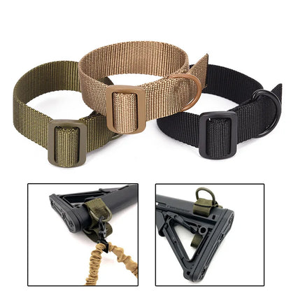 Airsoft Buttstock Sling Adapter – Adjustable Gun Strap & Rope for Comfortable Gun Carry