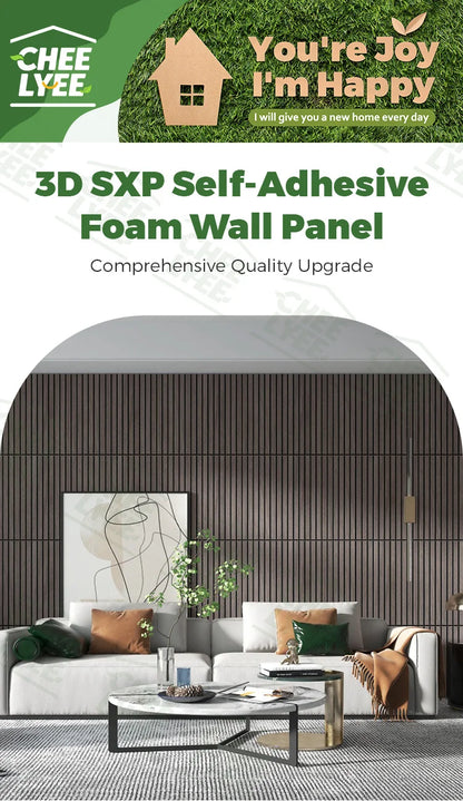 Self-Adhesive 3D Wall Panel Foam Stickers - Peel & Stick DIY for Ceiling, Living Room Decor