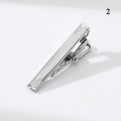 Men’s Fashion Tie Clip Pin - Metal Necktie Bar for Business, Wedding & Party Suit Accessories Gift