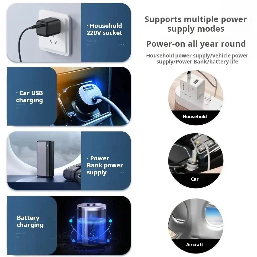 Insulin Drug Refrigerator — LED Large Screen, Double-Layer, Portable Car Cooler with Constant Temperature