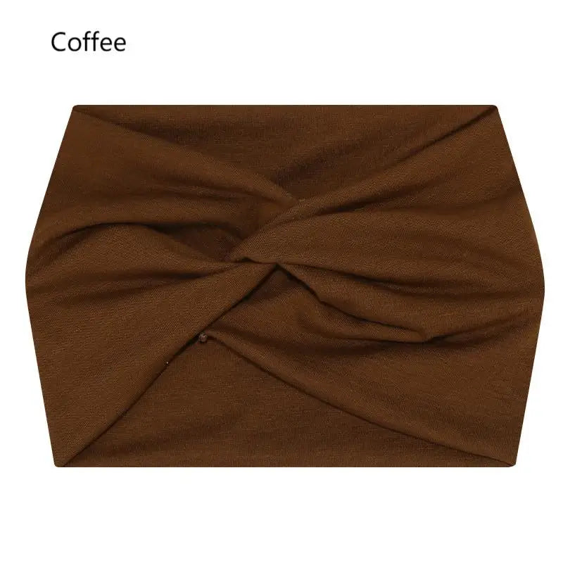 Wide Elastic Headband for Women – Yoga, Pilates, Running & Cycling Sweatband Hairband Turban Makeup Hair Hoop