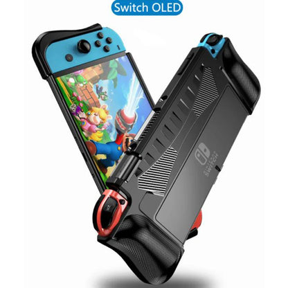Protective Case for Nintendo Switch OLED – Ergonomic TPU Grip Shell, Dockable Cover for Comfort and Safety
