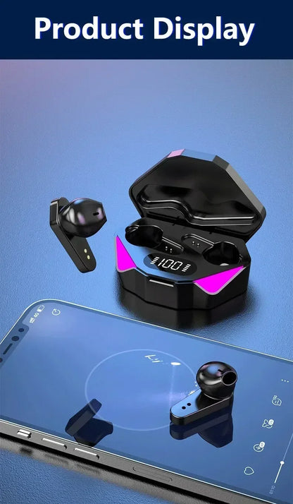 X15 TWS Wireless Bluetooth Earphones – 65ms Low Latency Gaming Earbuds with Mic for Esports & Xiaomi Devices