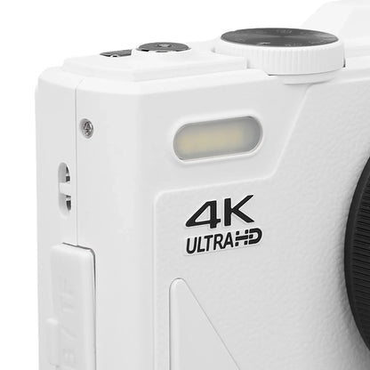 Retro 64MP Digital Camera – Stabilization Video, Pause Function, 3-Inch IPS Screen for Vlogging & Beginners