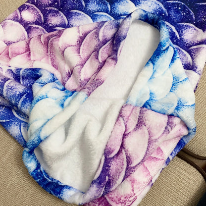 Mermaid Blanket Sleeping Bag — Anti-Kick Flannel Quilt with Soft Fabric, High Color Fastness, Fish Tail Design for Kids’ Birthday Gift
