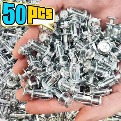 Petal Screw Jack Nuts & Expansion Plugs – Curtain Clamp, Rivet Lock Bolt, and Wall Fasteners