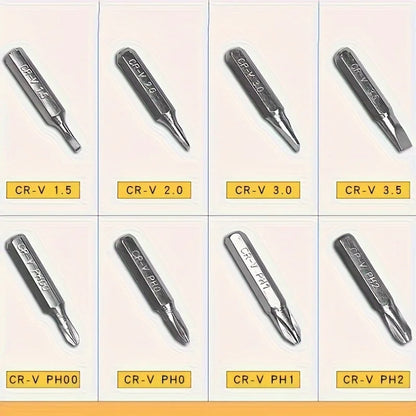 8-in-1 Aluminum Alloy Screwdriver Pen — Replaceable Bits for Easy Repairs & Disassembly