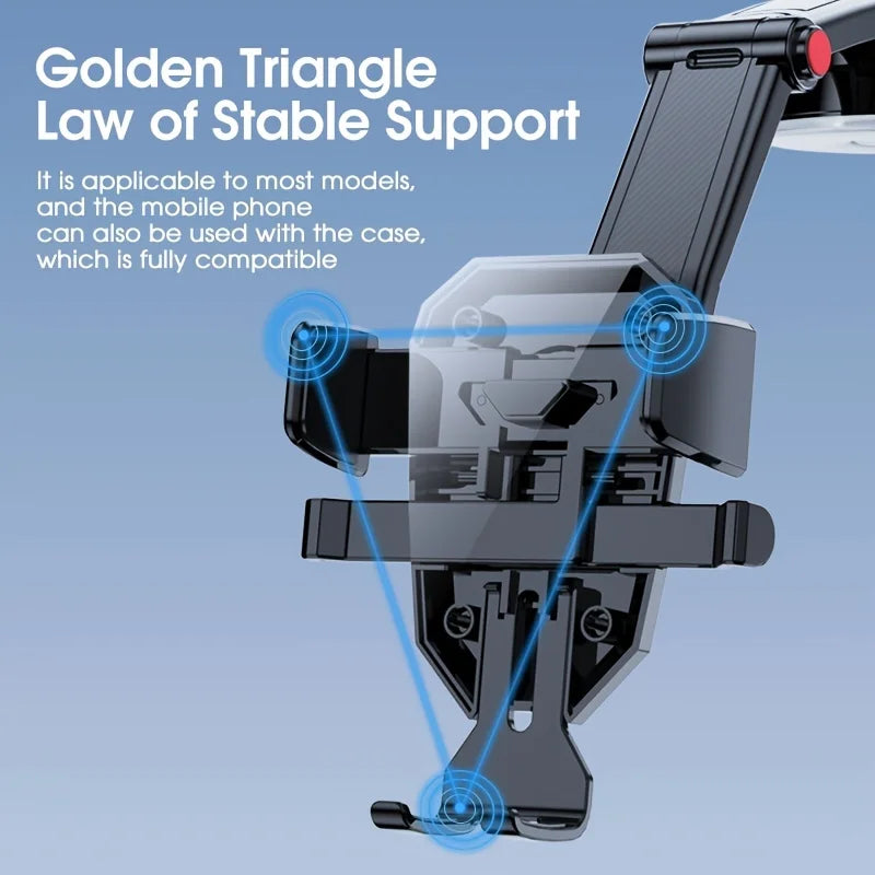 Gravity Car Phone Holder Stand - Universal Dashboard Mobile Phone Mount for iPhone Samsung Xiaomi Smartphones