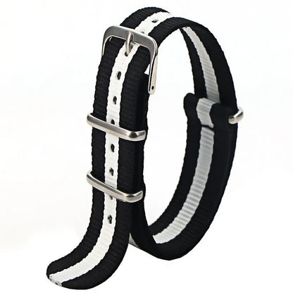 Nylon Watch Strap 16mm 18mm 20mm 22mm — Waterproof Army Sport Watch Band Replacement Belt
