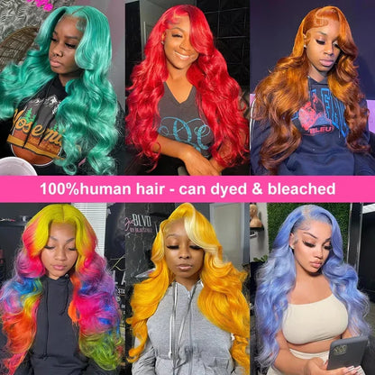 613 Honey Blonde Body Wave HD Lace Front Wig – 13x6 Transparent Lace, 13x4 Glueless Human Hair Wig, 180 Density for Women