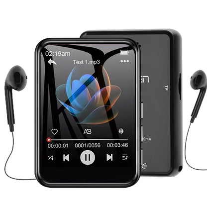 128GB Bluetooth 5.4 MP3 Music Player – HiFi Audio, Built-in Speaker, 2.4” Touch Screen MP4 Player with E-Book, Video & Recording