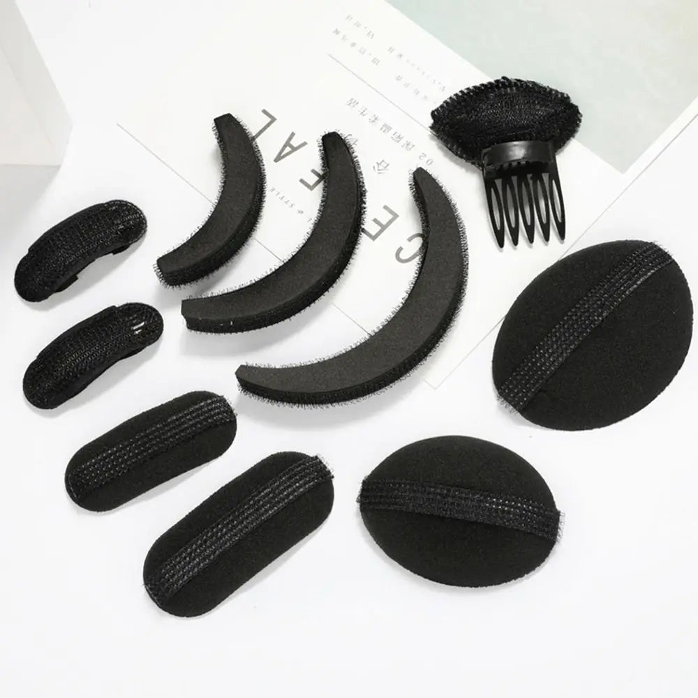 8pcs Hair Volume Puff Sponge Pads – Invisible Fluffy Clip for DIY Hair Styling, Women & Girls Hair Tools