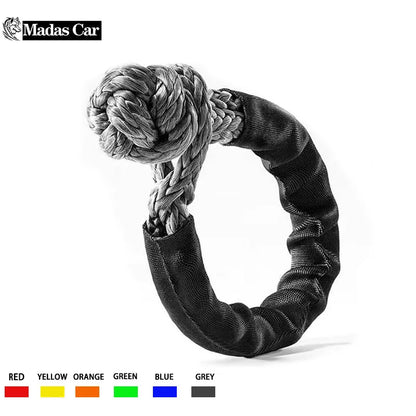 41,000lbs Soft Shackle Synthetic Rope – Heavy Duty Offroad 4X4 Tow Shackle Strap with Protective Sleeve for Jeep, Truck, SUV