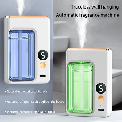 50ml Desktop Aromatherapy Oil Diffuser Machine – USB Smart Air Purifier with Display – Car Air Freshener and Home Bathroom Deodorizer