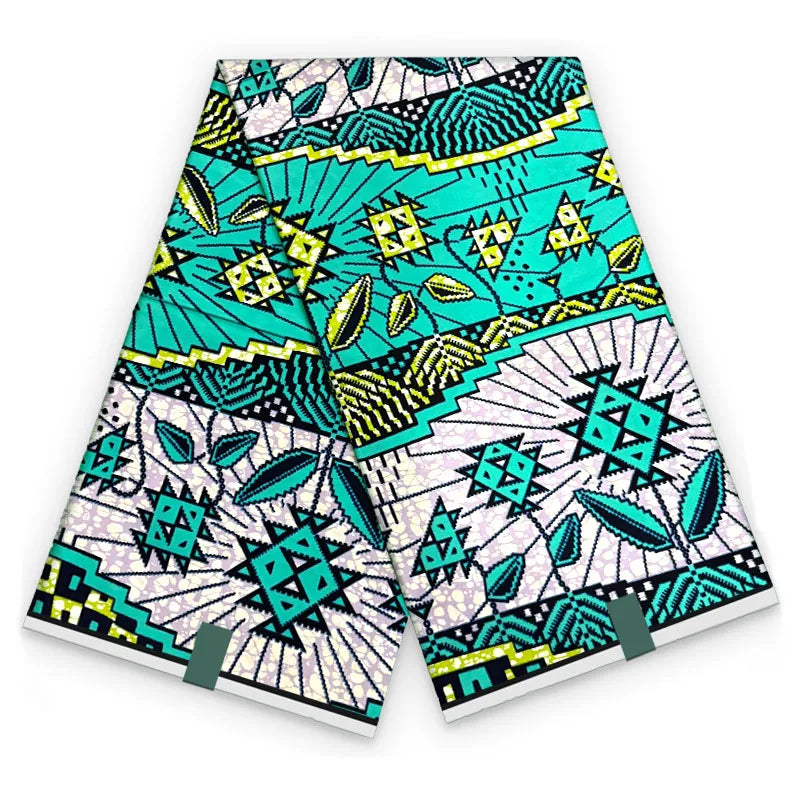 2026 African Ankara Wax Print Fabric - 100% Cotton Soft High Quality Original Real Wax Fabric for Party Dresses HH101