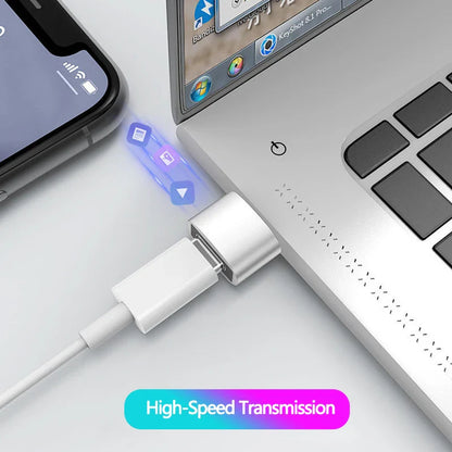 USB-C to USB 2.0 Adapter – Type-C Male to Female Converter for Phones, PCs & Laptops