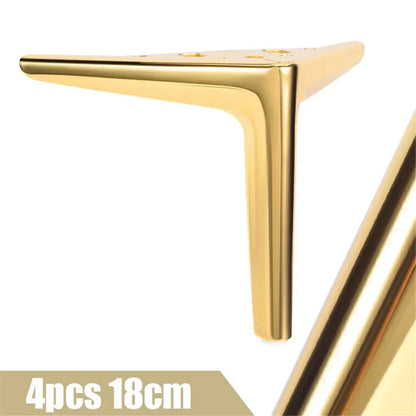 4Pcs Metal Furniture Legs – Heavy-Duty Feet for TV Stand, Sofa, Cabinet & Table, 800KG Load Capacity