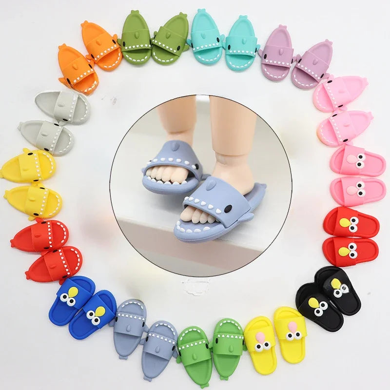 Sandal Shoes for 15-17cm Labubu Dolls — V1 V2 BJD, Blythe & OB11 Doll Slippers | DIY Doll Accessories & Toys