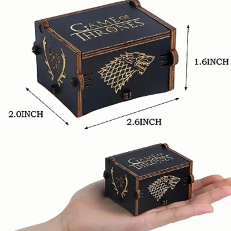 Howl's Castle Music Box - Anime Themed Hand Cranked Wooden Merry-Go-Round Life Song - Perfect Birthday & New Year Gift