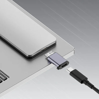 Micro B USB 3.0 Male to Type-C Female Adapter – USB 3.0 to Type-C Connector for External Hard Drive HDD Cable
