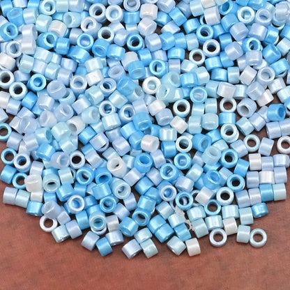 2.5mm Mini Glass Cylinder Beads – Antique Pearl Color Craft Beads for DIY Bracelets & Necklaces Jewelry Making Accessories