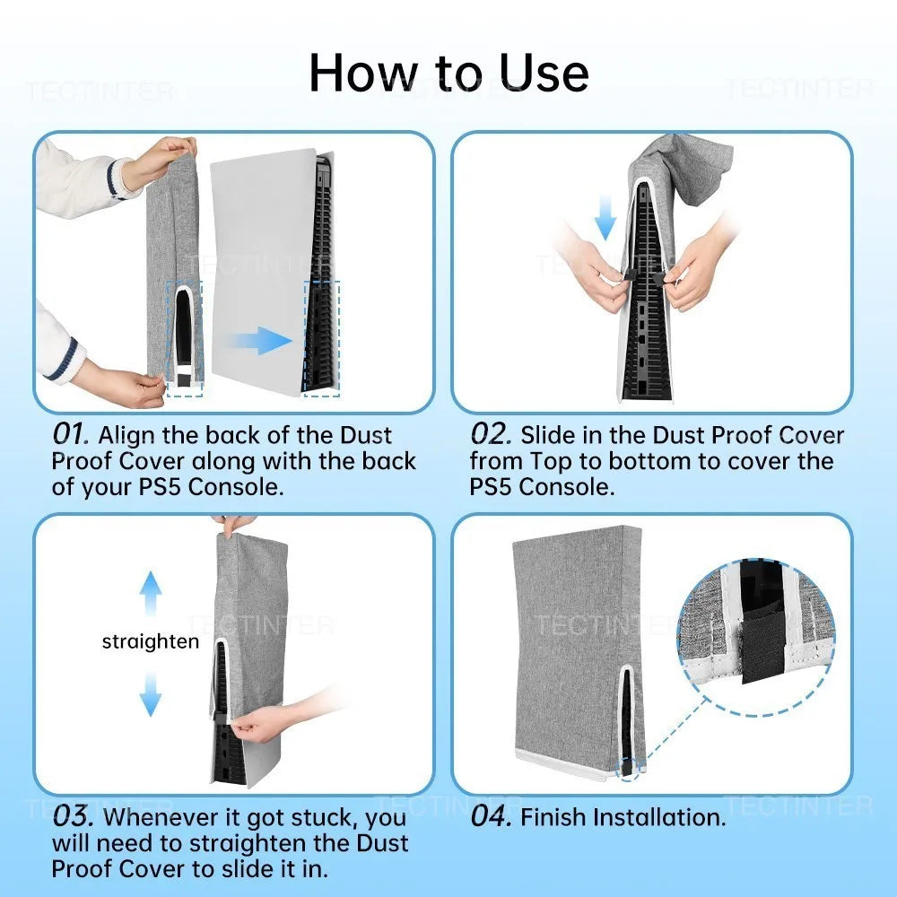 PS5 Console Protective Case — Waterproof, Dustproof & Anti-Scratch Cover for PlayStation 5 Accessories