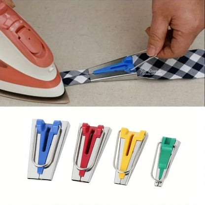 Bias Tape Maker Set - 4/5-Piece Binding & Splicing Tools for Quilting and Sewing