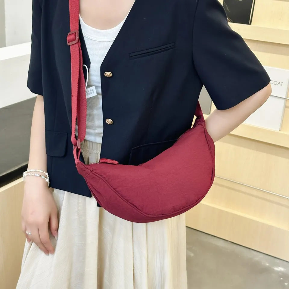 Casual Nylon Hobo Crossbody Bag for Women – Shoulder, Half Moon, Tote Travel Shopper & Purses