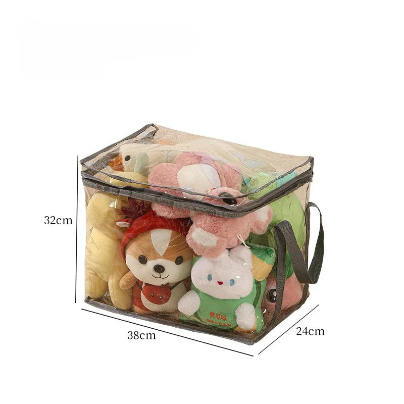 Plush Toy Storage Bag – Large Capacity Organizer for Kids’ Stuffed Animals, Waterproof Student Book & Study Storage Container