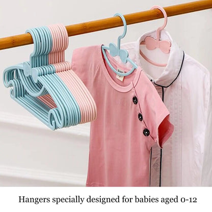 5-50PCS Baby Plastic Hangers – Kids Clothes Storage Rack for Nursery, Toddlers & Infants, Portable Home Use