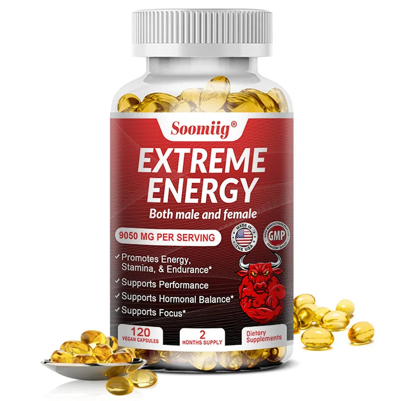 Ginseng Energy Booster – Natural Supplement for Focus, Endurance, Performance & Fatigue Relief
