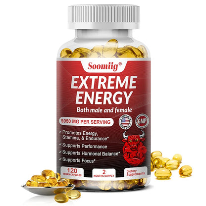 Ginseng Energy Booster – Natural Supplement for Focus, Endurance, Performance & Fatigue Relief