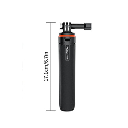 Aluminum Extendable Selfie Stick Tripod – Mini Portable Vlog Tripod for GoPro Hero 12-6, Osmo Action, Insta360 One R & X3