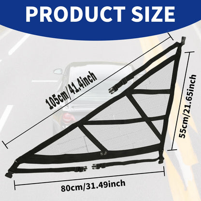 Triangular Car Roof Storage Net | Double-Layer Mesh Anti-Fall SUV Organizer for 2024