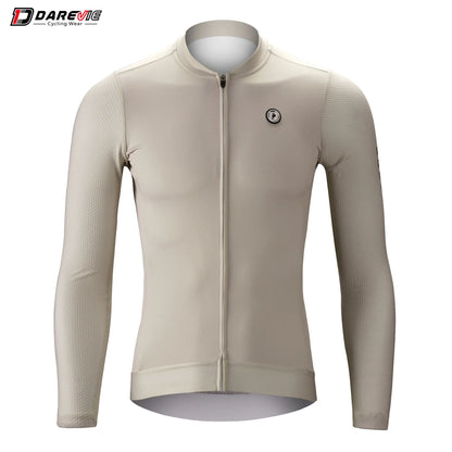 DAREVIE Long Sleeve Cycling Jersey — Pro Aero Slim Fit with 3D Bubble Mesh for Men & Women